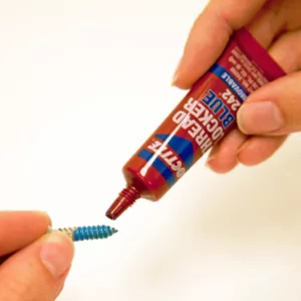 Loctite Threadlocker Blue 242 - Removable Thread Lock Glue for Nuts, Bolts, & Fasteners, Medium Strength Screw Glue to Prevent Loosening & Corrosion