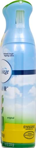 Febreze Air Mist Air Freshener Spray, Odor-Fighting Room Spray, Air Fresheners for Home and Bathroom and Kitchen, Aerosol Can, Gain Original Scent