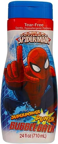 Amazing Spider-Man Bath Time Kids’ Bubble Bath Soap, 24 Fl Ounces, Watermelon Scent