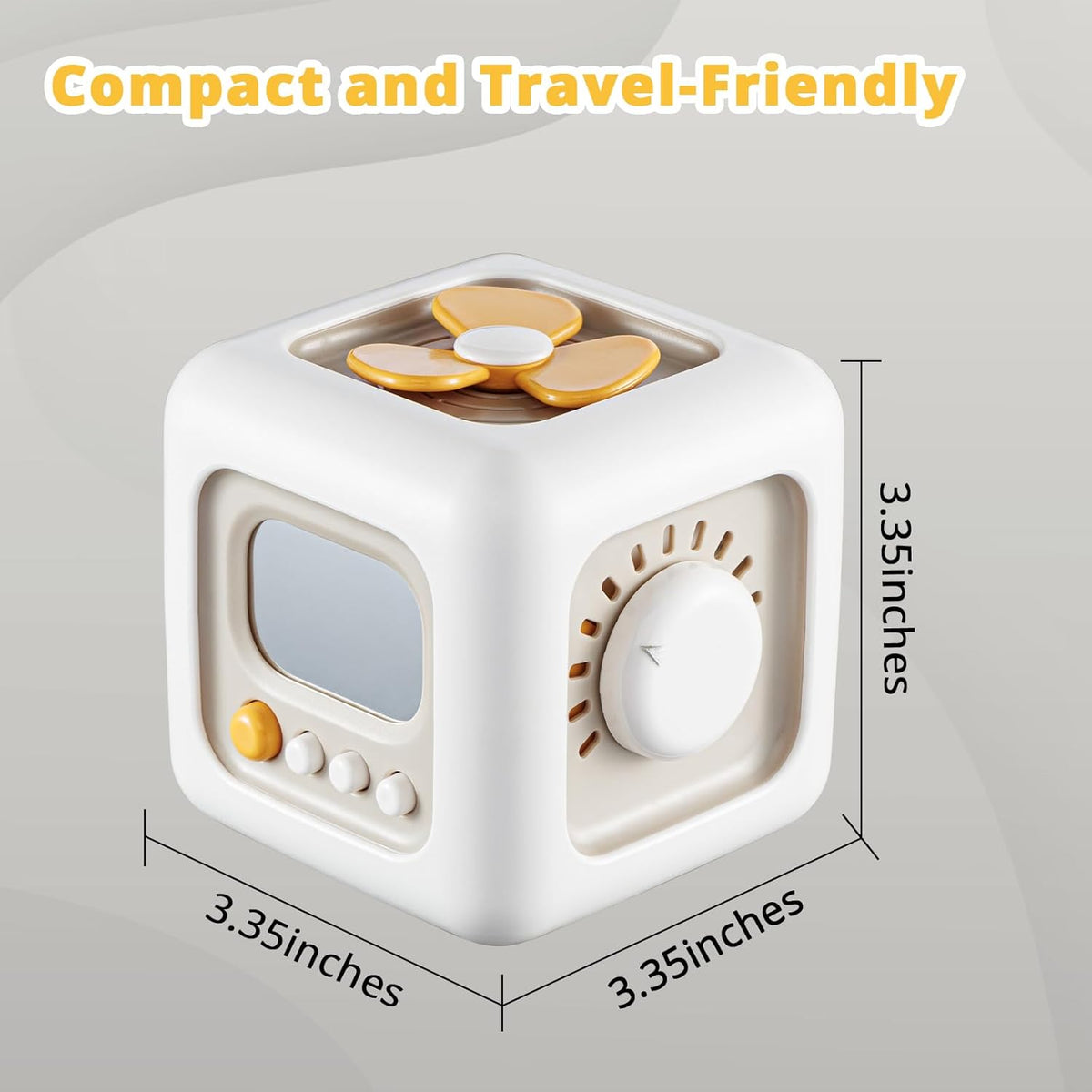 Busy Cube Toy for 1 Year Old Boy, Montessori Toys for 1+ Year Old, Travel Sensory Toys for Toddlers 1-3, Learning Fine Motor Skills| 1st Birthday