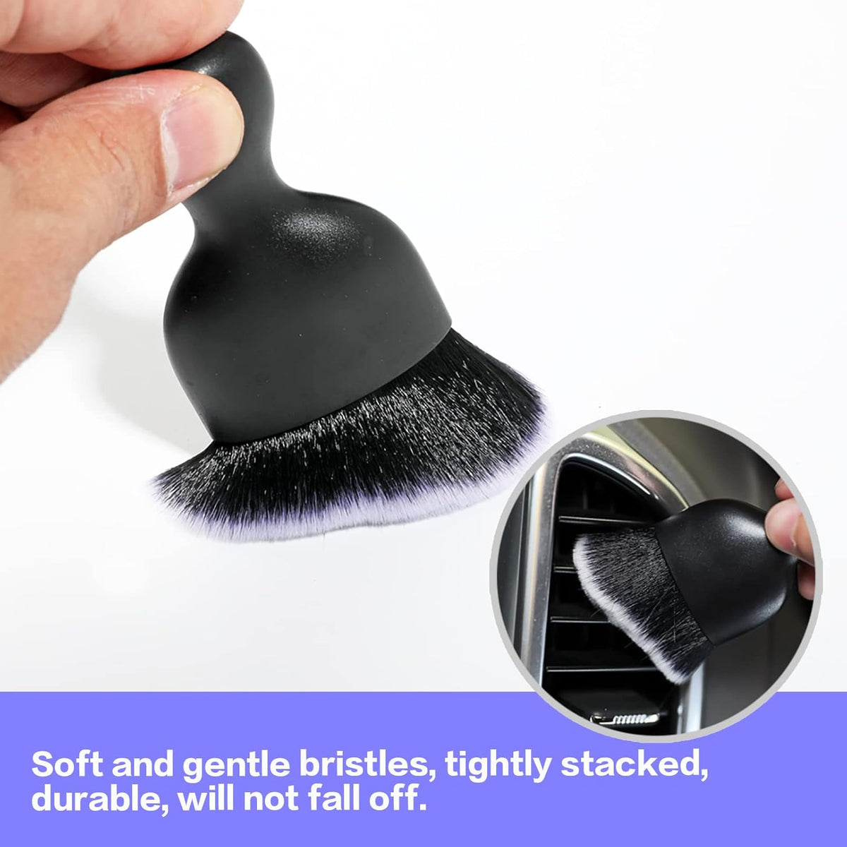 Car Interior Detailing Brush,Soft Bristle Cleaning Brush Car Detailing Brush Dusting Brush,Car Interior Cleaning Tool,Auto Detail Brush Car Dash