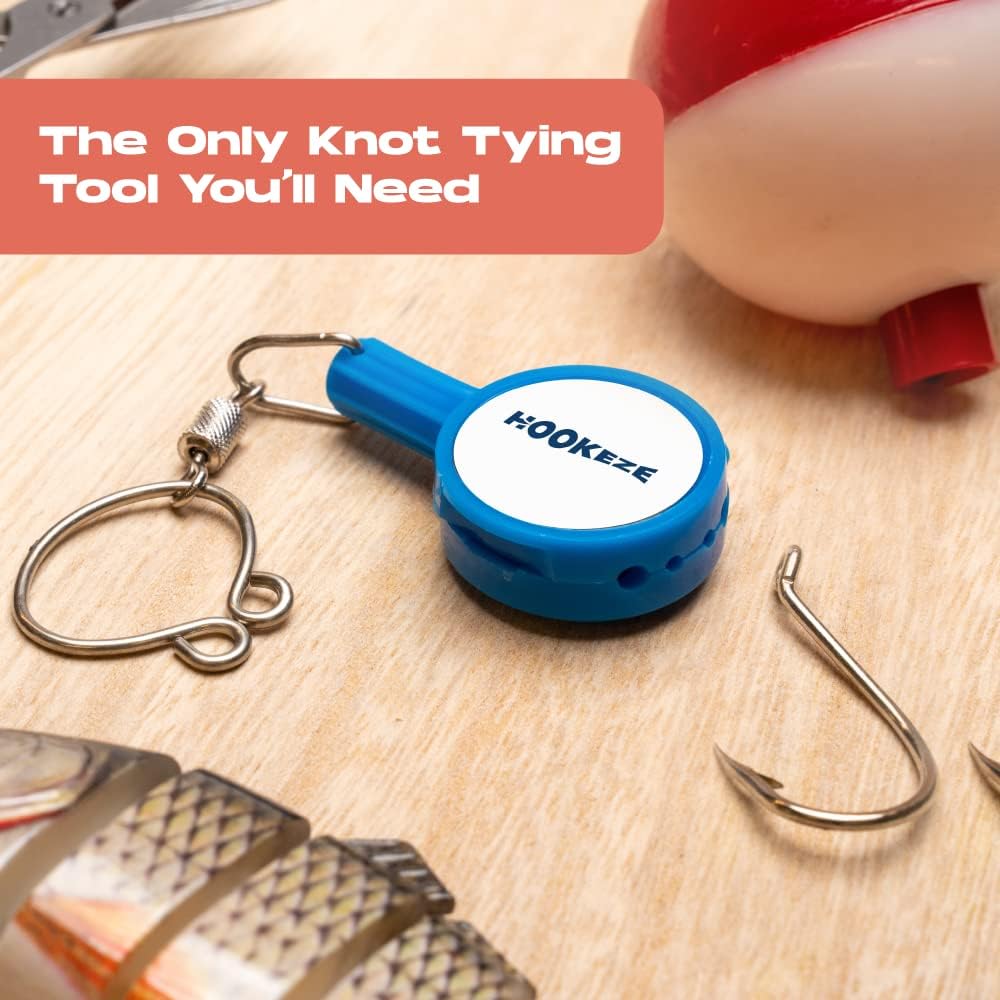 HOOK-EZE Fishing Knot Tying Tool | Protect from Fish Hooks | Tie Fishing Knots Easily | Cool Gadgets for Fishermen | Ice Fly Fishing | Fishing