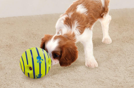 Wobble Wag Giggle Ball | Rolling Enrichment Toy for Fun Playtime, Interactive Play for Indoor or Outdoor, Keeps Dogs & Puppies Large, Medium or Small