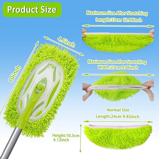 Reusable Dry Sweeping Cloths Microfiber Wet Mop Pads Compatible with Swiffer Sweeper Mop Replacement Sweeping Mopping pad Refills for Hardwood