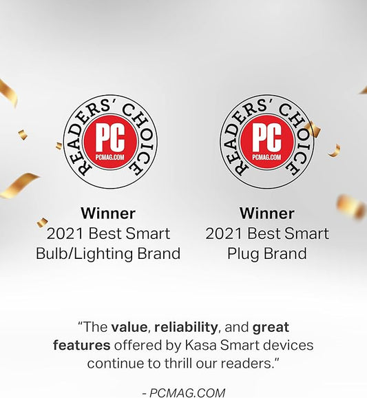 Kasa Smart Light Bulbs, Full Color Changing Dimmable Smart WiFi Bulbs Compatible with Alexa and Google Home, A19, 9W 800 Lumens,2.4Ghz only, No Hub