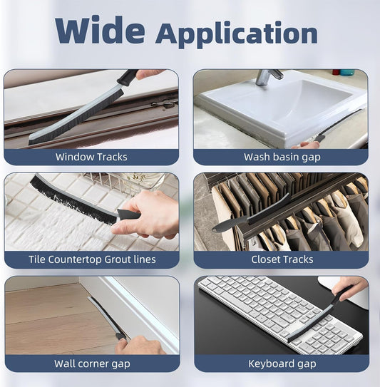 Hard Bristle Crevice Cleaning Brush - Cleaning Tools for Household Use, Multifunctional Gap Cleaning Supplies for Kitchen, Bathroom, Toilet, Window