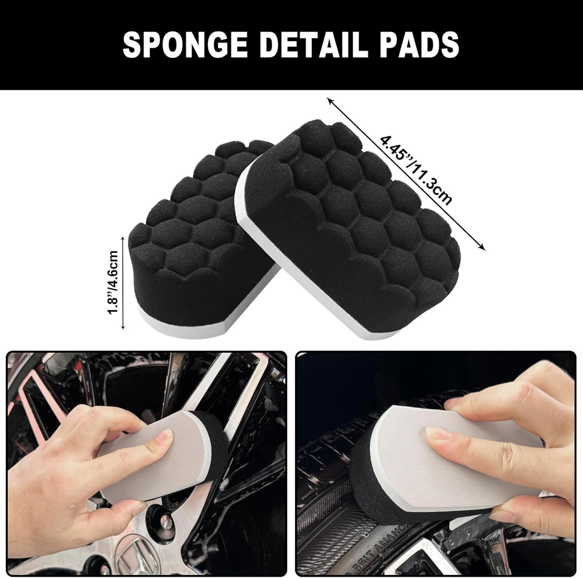 7Pcs Car Wheel Brush kit, Tire Brush, Wheel Cleaner Brush, Soft-bristled Rim Cleaner Brush, Tire Shine Applicator Pad, Car Detailing Brushes, Wheel