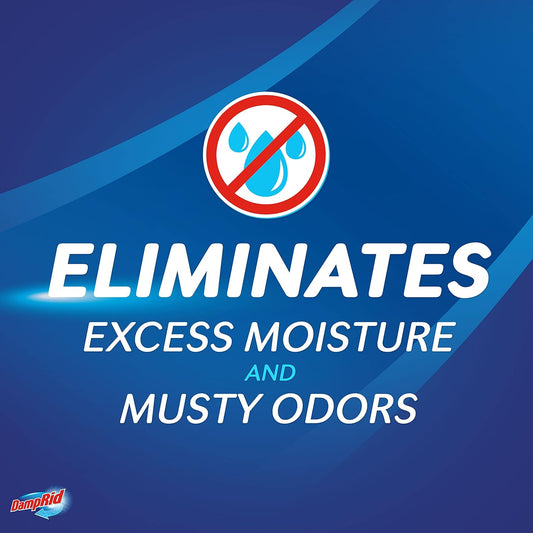 DampRid Refillable Moisture Absorber, 11 oz., 6-Pack – Fresh Scent Moisture Absorbers, 10% More Absorbing Power*, Eliminates Musty Odors for Fresher