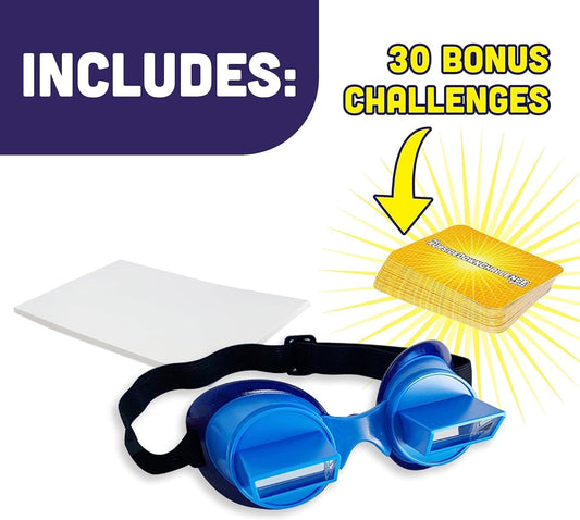 Vango The UpsideDownChallenge Game for Family & Kids - Fun Challenges with Upside Down Goggles - Hilarious for Game Night & Parties - 2-6 Players