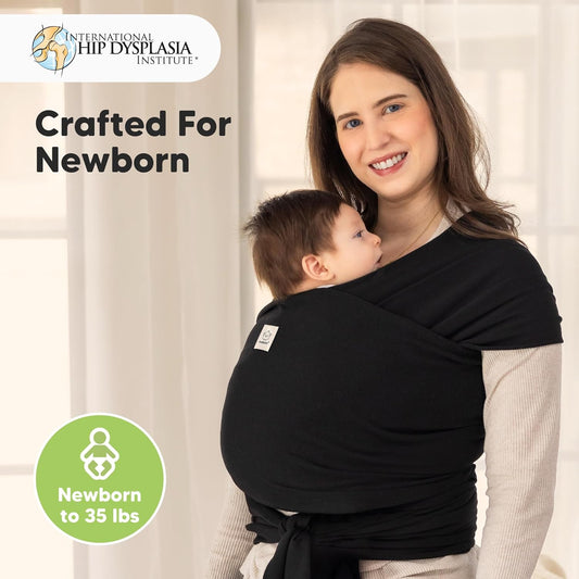 KeaBabies Baby Wrap Carrier - All in 1 Original Baby Carrier Newborn to Toddler Sling, Easy to Wear, Hands Free Bonding, Lightweight, Breathable