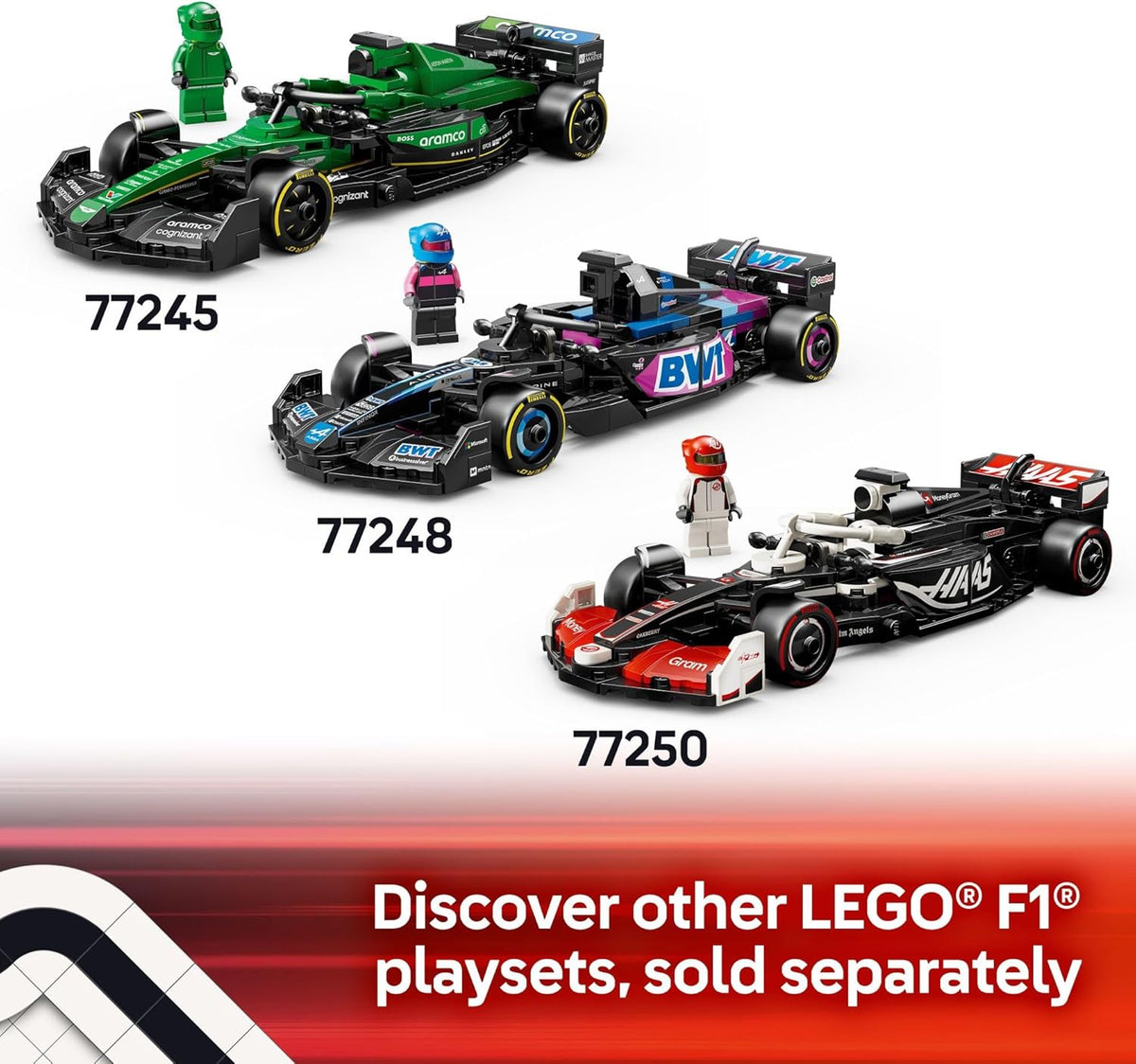LEGO Speed Champions Ferrari SF-24 F1 Race Car Toys - Building Sets for Kids, Boys & Girls, Ages 10+ - Ferrari F1 Model Car Kits for Display or Play