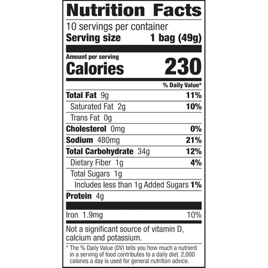 Gardetto's Original Recipe Snack Mix, Crunchy Breadsticks, Pretzels & Roasted Rye Chips, Kosher Snacks Multipack, 10 Single-Serve Bags, Individually