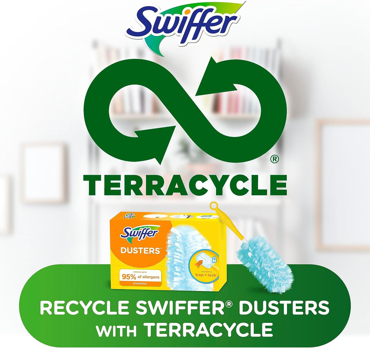 Swiffer Dusters Refill for Cleaning, Made by SWIFFER, Feather & Microfiber Duster Disposable Alternative, for Dusting Furniture, Blinds, Ceiling