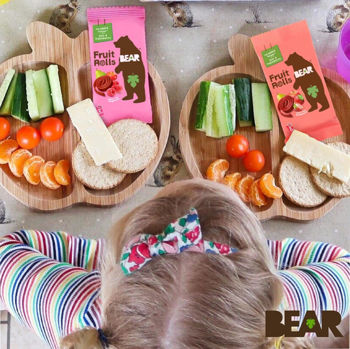 BEAR Real Fruit Snack Rolls - Gluten Free, Vegan, and Non-GMO - Strawberry – 36 Rolls, Healthy School And Lunch Snacks For Kids And Adults, 0.7 Ounce