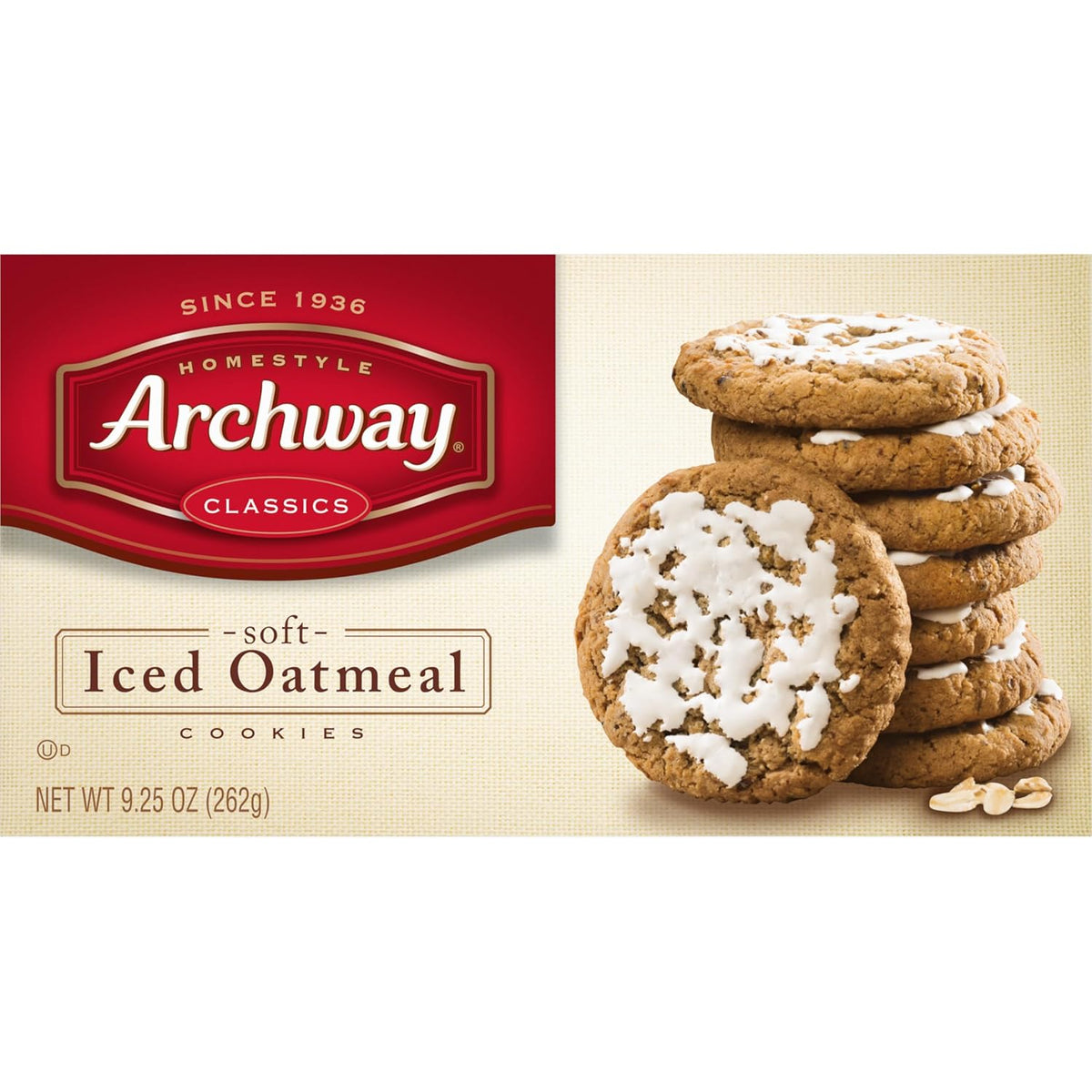 Archway Cookies, Soft Iced Oatmeal Cookies, 9.25 Oz