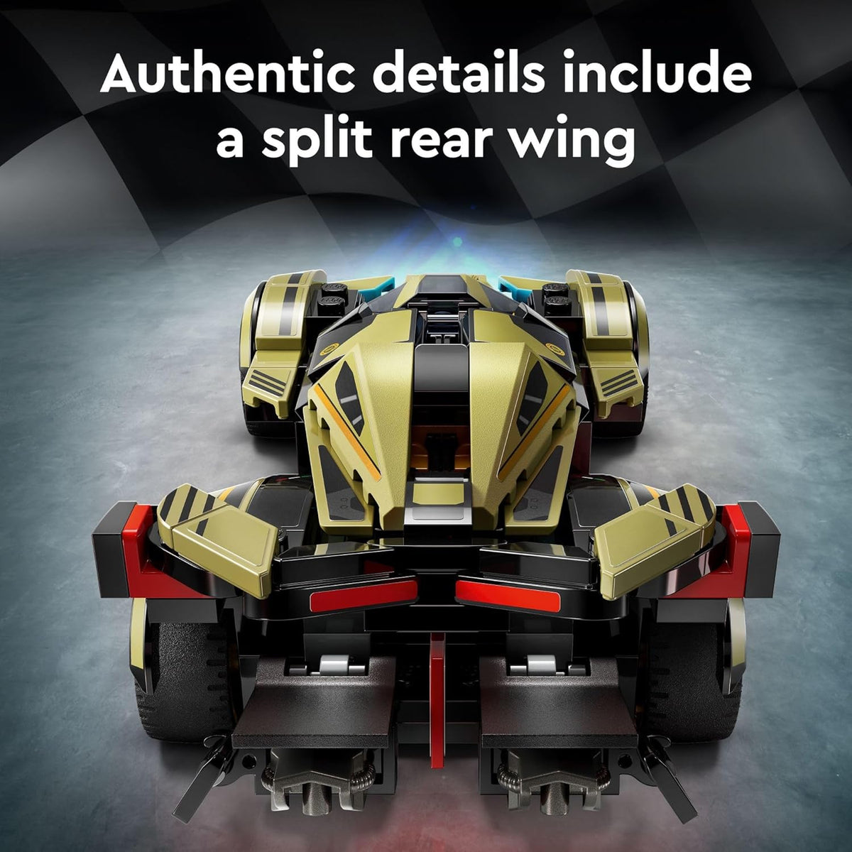 LEGO Speed Champions Lamborghini Lambo V12 Vision GT Super Car, Formula 1 Vehicle Toy, Driving Playset, Buildable Model Set for Kids, Lamborghini