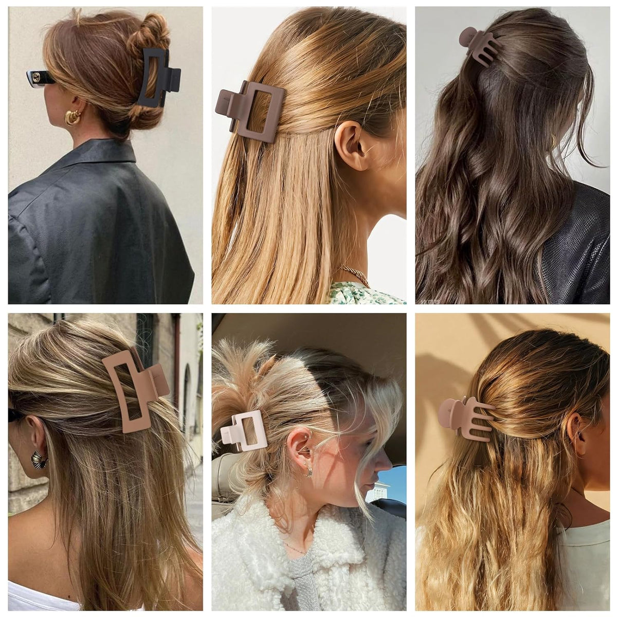 3 Styles Hair Clips for Women Small Medium Big Claw Clips for Thin Thick Hair 12 Pcs Hair Claw Clips Hair Clips Combination Hair Accessories for