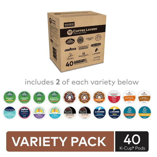 Keurig® Coffee Lover's Collection Variety Pack, Keurig Single Serve K-Cup Pods, 40ct