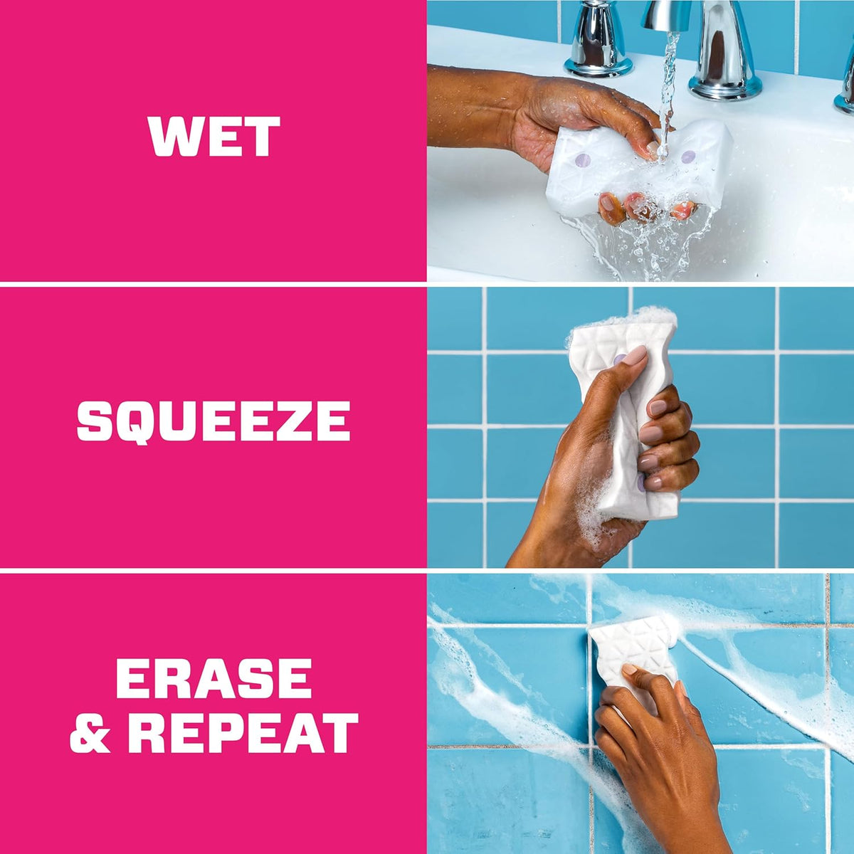 Mr. Clean Magic Eraser Sponge, Bathroom Cleaner, Shower Cleaner, Tub Cleaner, Soap Scum Remover, Bathroom Cleaning Supplies, Dawn Cleaning Power with