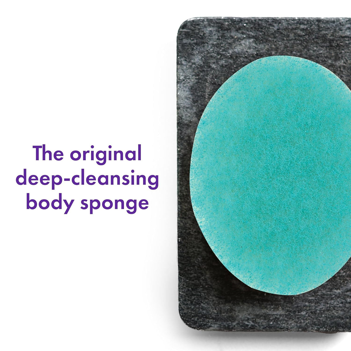Buf-Puf Body Sponge, Bath Sponge, Dermatologist Developed, Cleanses Skin of Dirt, and Excess Oil, Reusable, Exfoliating, 1 Count