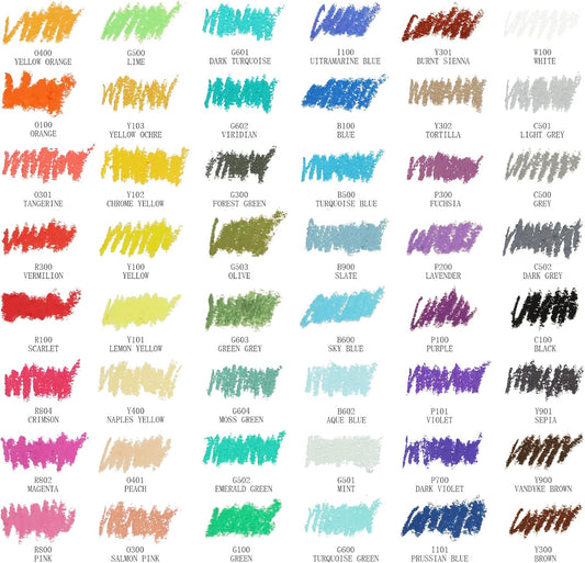 Artecho Oil Pastels Set of 48 Colors, Soft Oil Pastels for Art Painting, Drawing, Blending, Art Supplies for Artists, Beginners, Students, Teachers