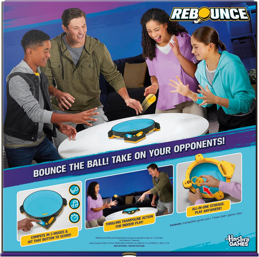 Hasbro Games Rebounce Game | Indoor and Outdoor Electronic Action Game for Kids, Teens, and Adults | Ages 8+ | 2 to 6 Players | 10 Mins. | Family