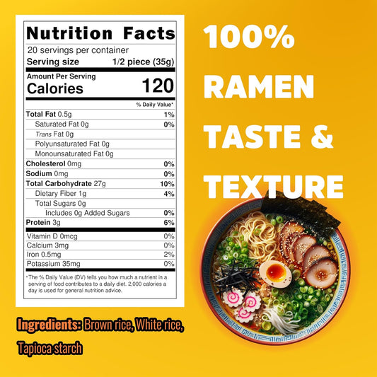 Gluten free ramen noodles (10 packs) gf gluten free noodles vegan healthy brown rice noodle. Low sodium ramen plain noodle no seasoning. Gluten-free