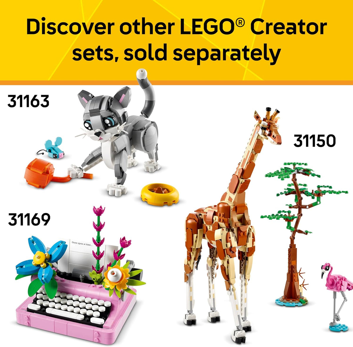 LEGO Creator 3 in 1 Wild Animals Panda Family - Building Toy Kit for Kids with 3 Building Options, Panda, Penguin, or Orca - 8 Year Old Girl & Boy