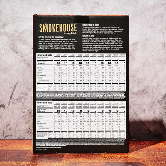 Smokehouse by Thoughtfully Ultimate Grilling Spice Set, Grill Seasoning Gift Set Flavors Include Chili Garlic, Rosemary and Herb, Lime Chipotle