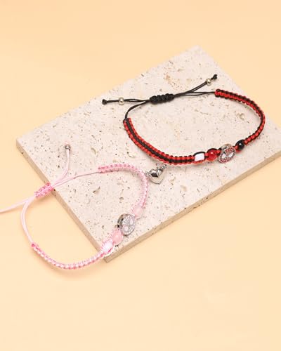 Spider Friendship Bracelets for 2 Matching Bracelets for Couples Best Friends Matching Spider Bracelet for BFF Friendship Jewelry Gifts for Bestie GF