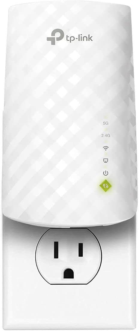 TP-Link WiFi Extender with Ethernet Port, Dual Band 5GHz/2.4GHz , Up to 44% More Bandwidth than Single Band, Covers Up to 1200 Sq.ft and 30 Devices