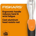 Fiskars Ergo Weeder Tool for Weeding, Heavy Duty Gardening Hand Tool with Ergonomic Handle and Hanging Hole for Storage, Remove Weeds and Roots like