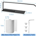 Paper Towel Holder, Magnetic Paper Towel Holder for Fridge, Toilet Paper Roll Holder Magnet Towel Rack Wall Mount Fridge Organizer for Paper Towels