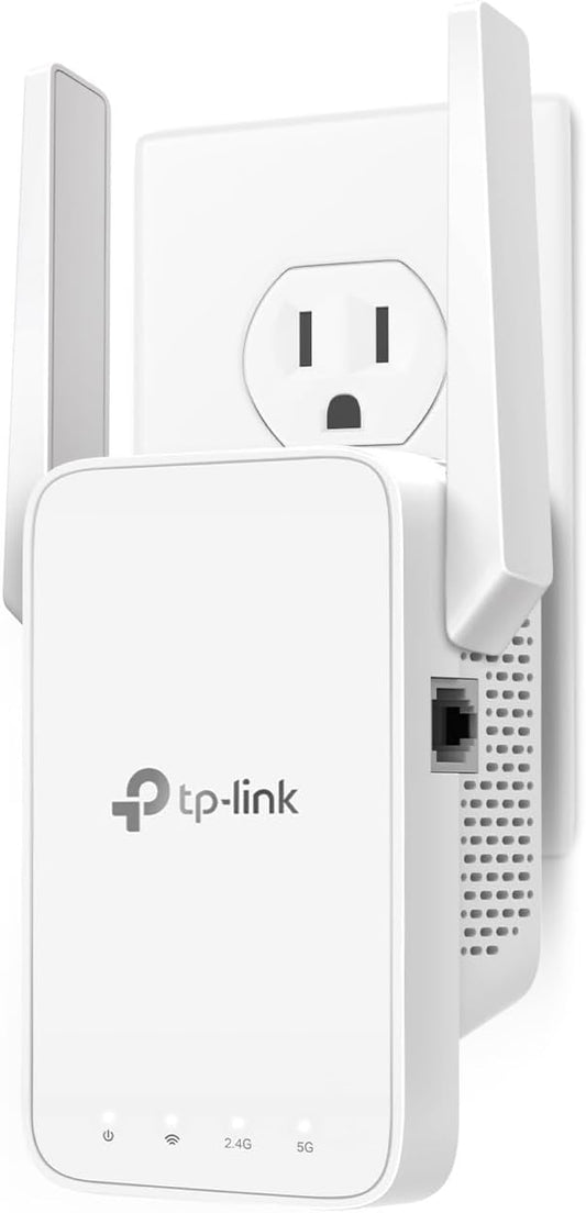 TP-Link AC1200 WiFi Extender, 2023 Engadget Best Budget Pick, 1.2Gbps Signal Booster for Home, Dual Band 5GHz/2.4GHz, Covers Up to 1500 Sq.ft and 30