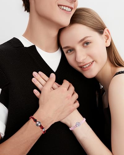 Spider Friendship Bracelets for 2 Matching Bracelets for Couples Best Friends Matching Spider Bracelet for BFF Friendship Jewelry Gifts for Bestie GF