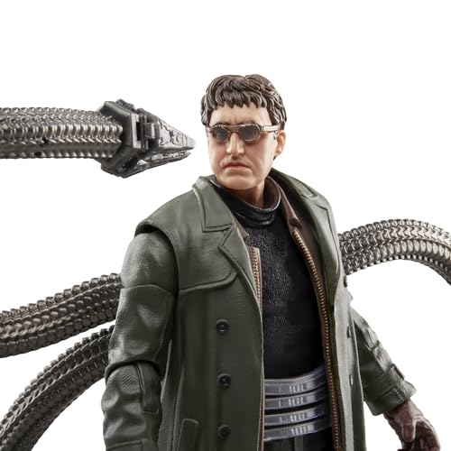 Marvel Legends Series Doc Ock, Spider-Man: No Way Home Collectible, Deluxe 6-Inch Action Figure, 4 Accessories, Ages 4 and Up
