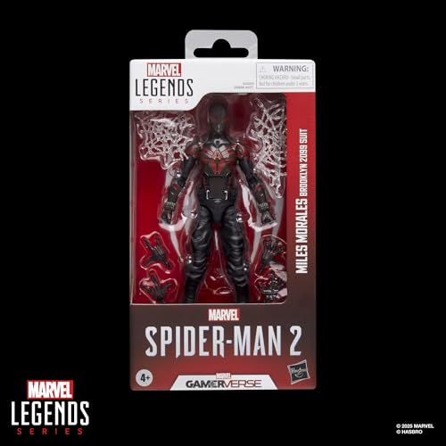 Marvel Legends Series Gamerverse Miles Morales Brooklyn 2099 Suit, Spider-Man 2 Video Game -Inspired Collectible 6 Inch Action Figure