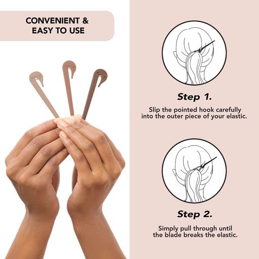 Kitsch Hair Tie Cutter – Pain-Free, No-Damage Tool for Kids, Girls & Toddlers (3pc) - Cart Shape