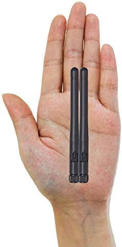 Bingfu Dual Band WiFi 2.4GHz 5GHz 5.8GHz 3dBi MIMO RP-SMA Male Bluetooth Antenna (2-Pack) for PC Computer WiFi Router Wireless Network Card USB