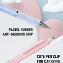 Nicpro 3PCS Cute Mechanical Pencil Set with Case, 0.7 mm Pencils with 6 Tube HB Lead Refill, 3PCS Eraser, 9PCS Eraser Refill for School Supplies Kid