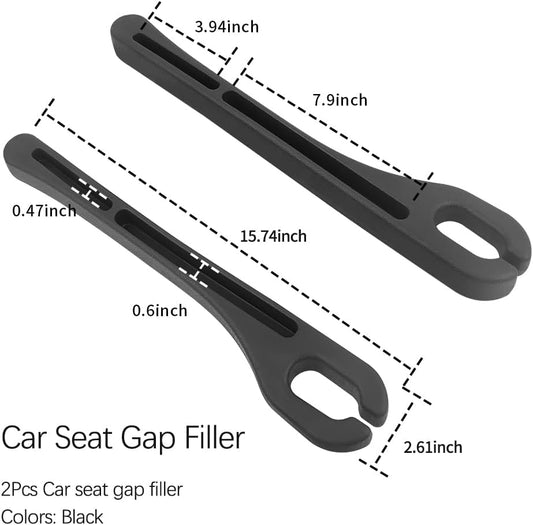 2PCS Car Seat Gap Filler Organizer with Phone Holder,[Upgrade Version] Car Seat Gap Organizer for Prevent Falling,Essential Car Accessories Car Side