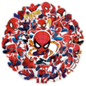50pcs Spiderman Stickers for Water Bottle, Cool SuperHero Movie Waterproof Vinyl Decal for Kids Teen Adult Laptop Skateboard Phone Travel Case Bike