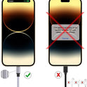 TAKAGI for iPhone Charger, [MFi Certified] Lightning Cable 3PACK 6FT Nylon Braided USB Charging Cable High Speed Transfer Cord Compatible with iPhone