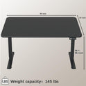 Furmax 55 x 24 Inches Electric Height Adjustable Standing Desk Large Sit Stand Up Desk Home Office Computer Desk Memory Preset with T-Shaped Metal