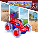 Kids Toys Spider RC Car for Boys 4-7 - Cool Spider Monster Remote Control Crawler Toy 360° Flip Fast Stunt & 4WD Light Up Wheel - Fun Boy Gift Idea