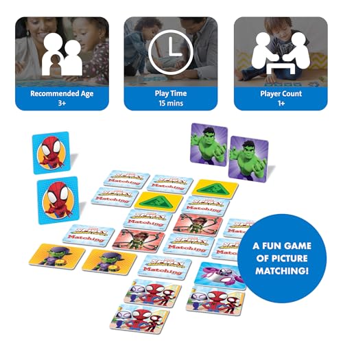 Wonder Forge Marvel Spidey and His Amazing Friends Matching Game - Educational Memory Game for Kids Ages 3+ - Fun for Toddler Boys and Girls