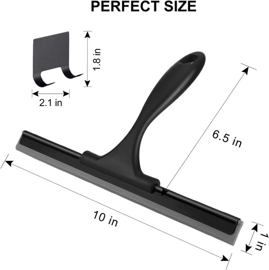 SetSail Squeegee for Shower Glass Door Stainless Steel Shower Squeegee for Glass Doors All-Purpose Window Squeegee for Tile Shower Walls, Sink