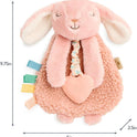Itzy Ritzy - Itzy Lovey Including Teether - Baby Lovey with Teether, Textured Ribbons & Dangle Arms - Features Crinkle Sound, Sherpa Fabric and Minky