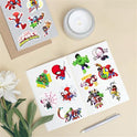 50pcs Cartoon Spider-Man Stickers for Kids,Lovely Hero and His Amazing Friends Vinyl Waterproof Decal for Water Bottle Laptop Toy Sticker for DIY
