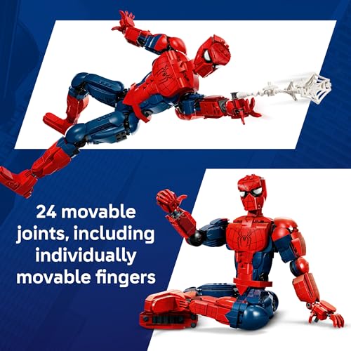 LEGO Marvel Spider-Man Hero Figure - Super Hero Building Toy for Boys & Girls, Ages 12+ - Posable Kids Bedroom, Bookshelf or Desk Decor - Gift for